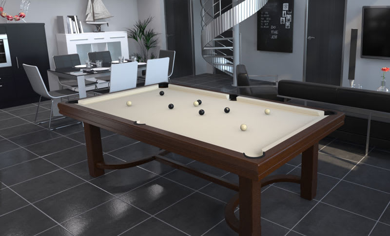 Toulet Cottage Pool Table - Room Shot